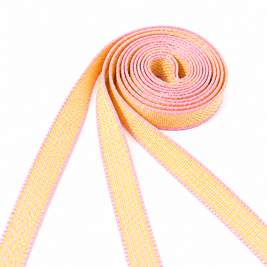 Prep School- Flat Grosgrain Shoelaces in Lemonade