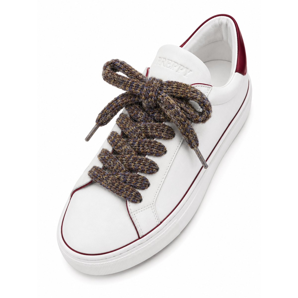 Coco Club- Thick Tweed Shoelaces in Cobblestone