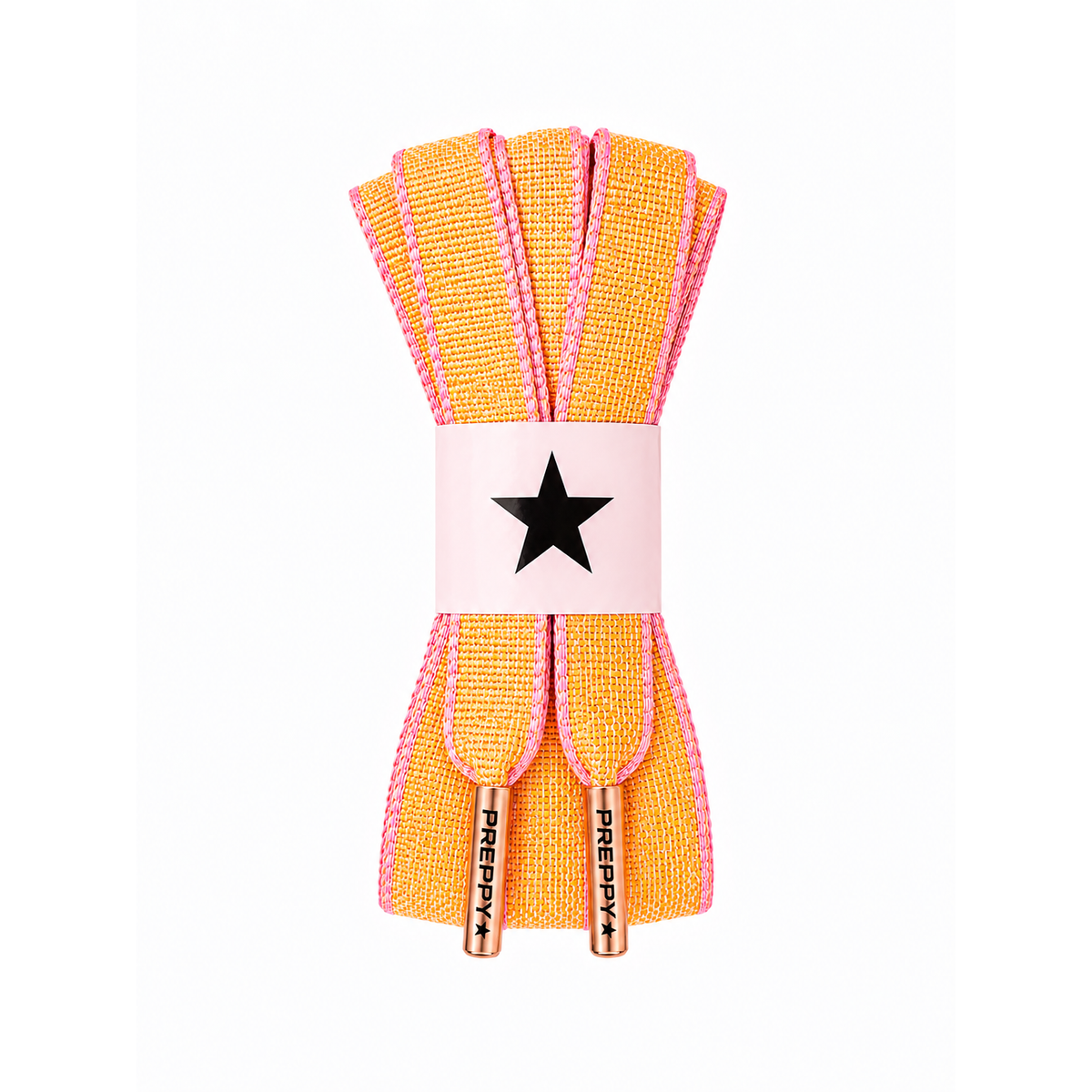 Prep School- Flat Grosgrain Shoelaces in Lemonade