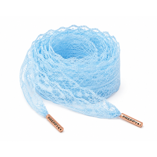 Sunday Best- Ice Blue Lace Shoelaces