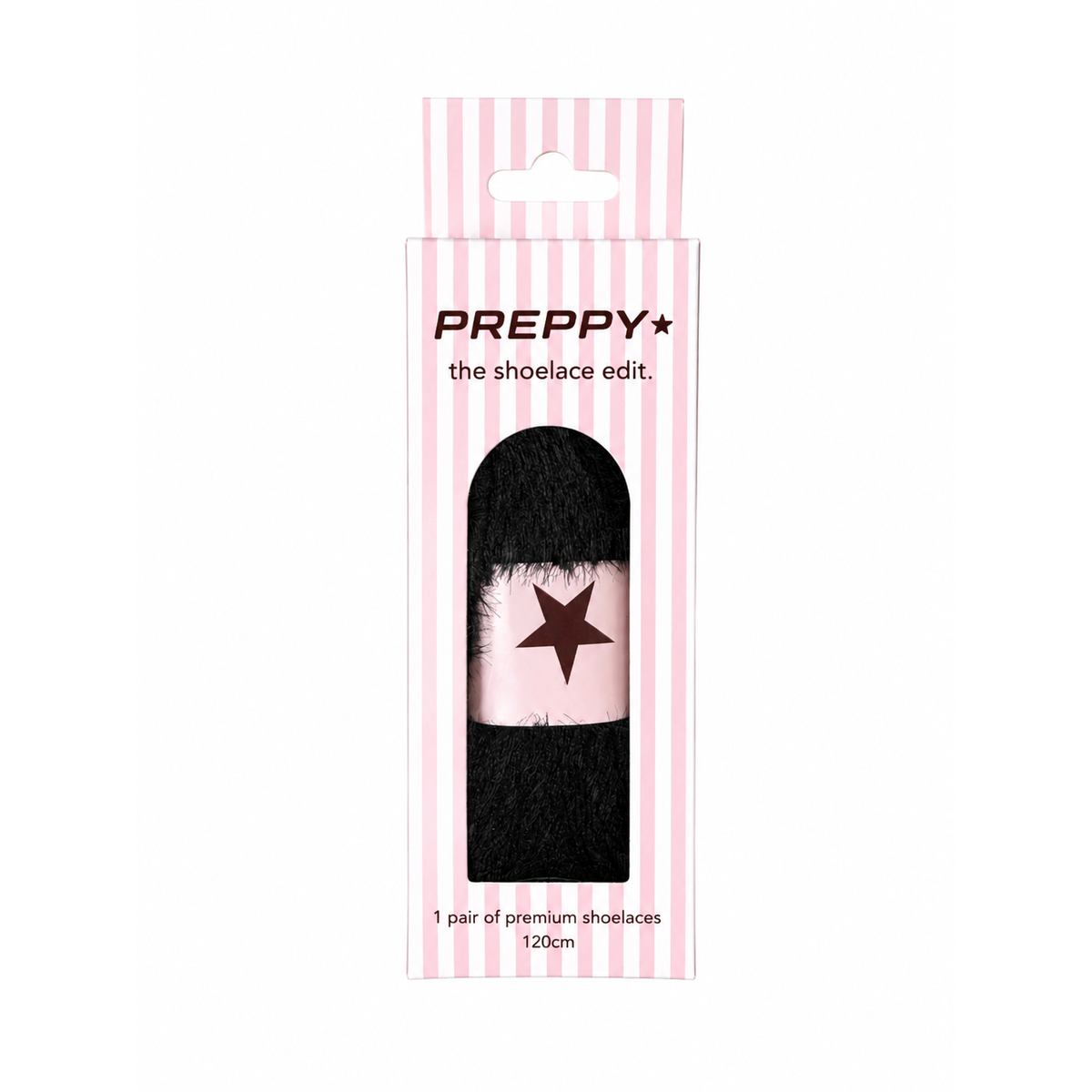 preppy shoelaces in packaging 