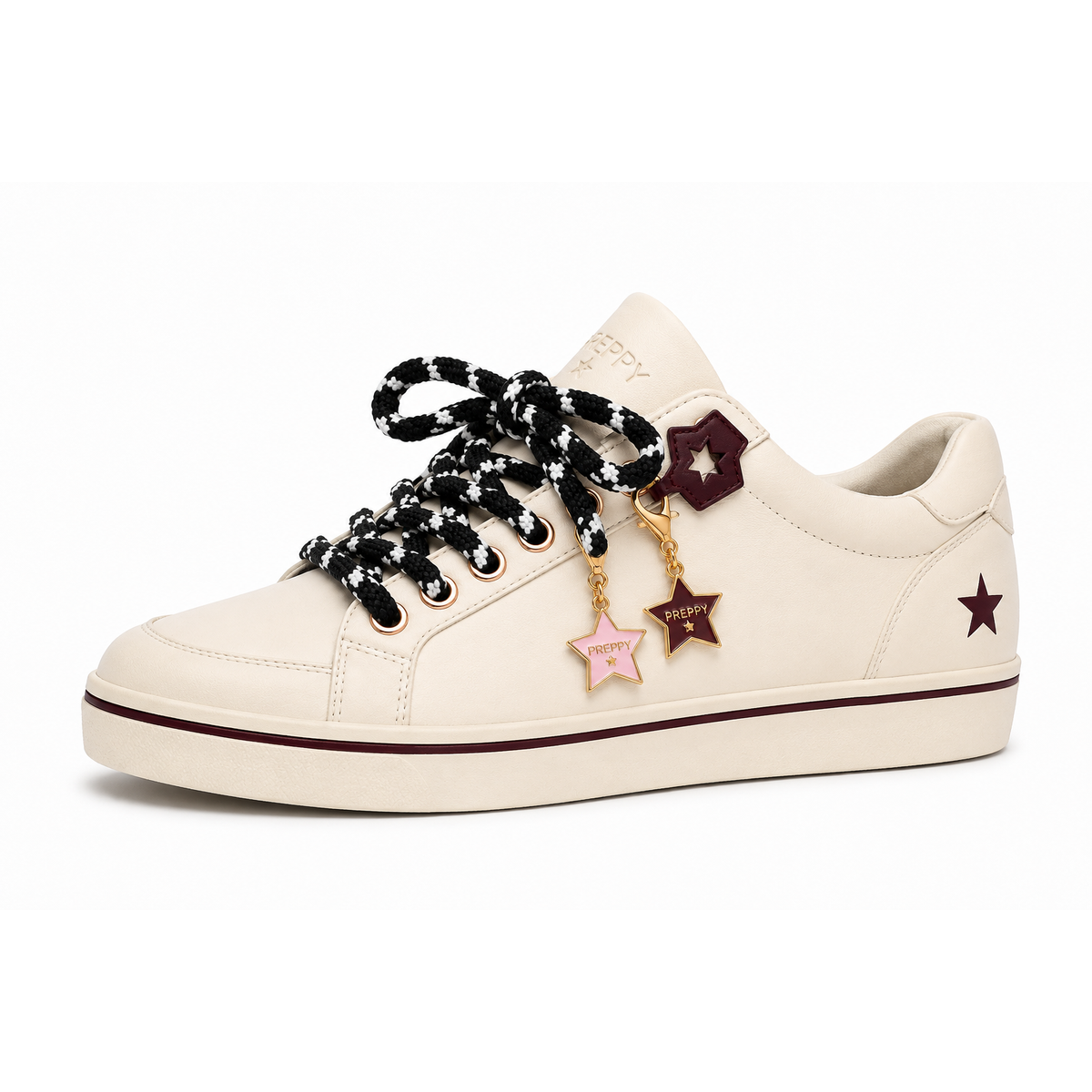 Tom Boy - Round Hiking Shoelaces in Black & White