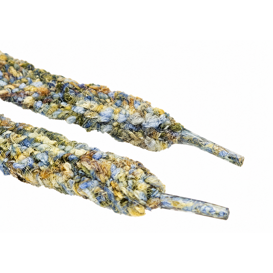 Coco Club- Thick Tweed Shoelaces in Portofino