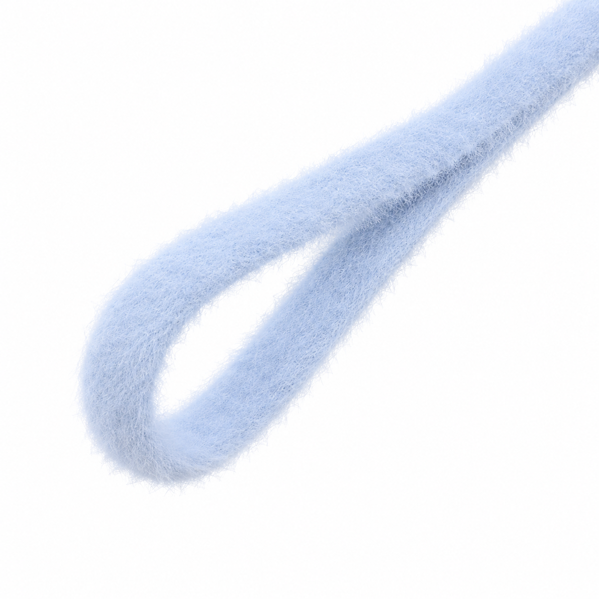 blue fluffy shoelaces by preppy