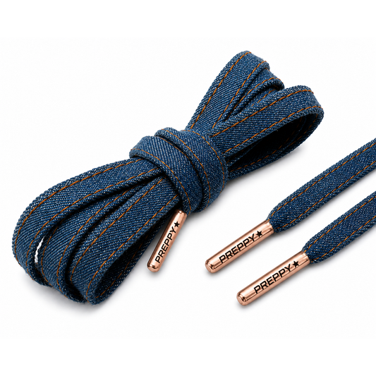 Blu Jean Baby - Light Blue Denim Shoelaces