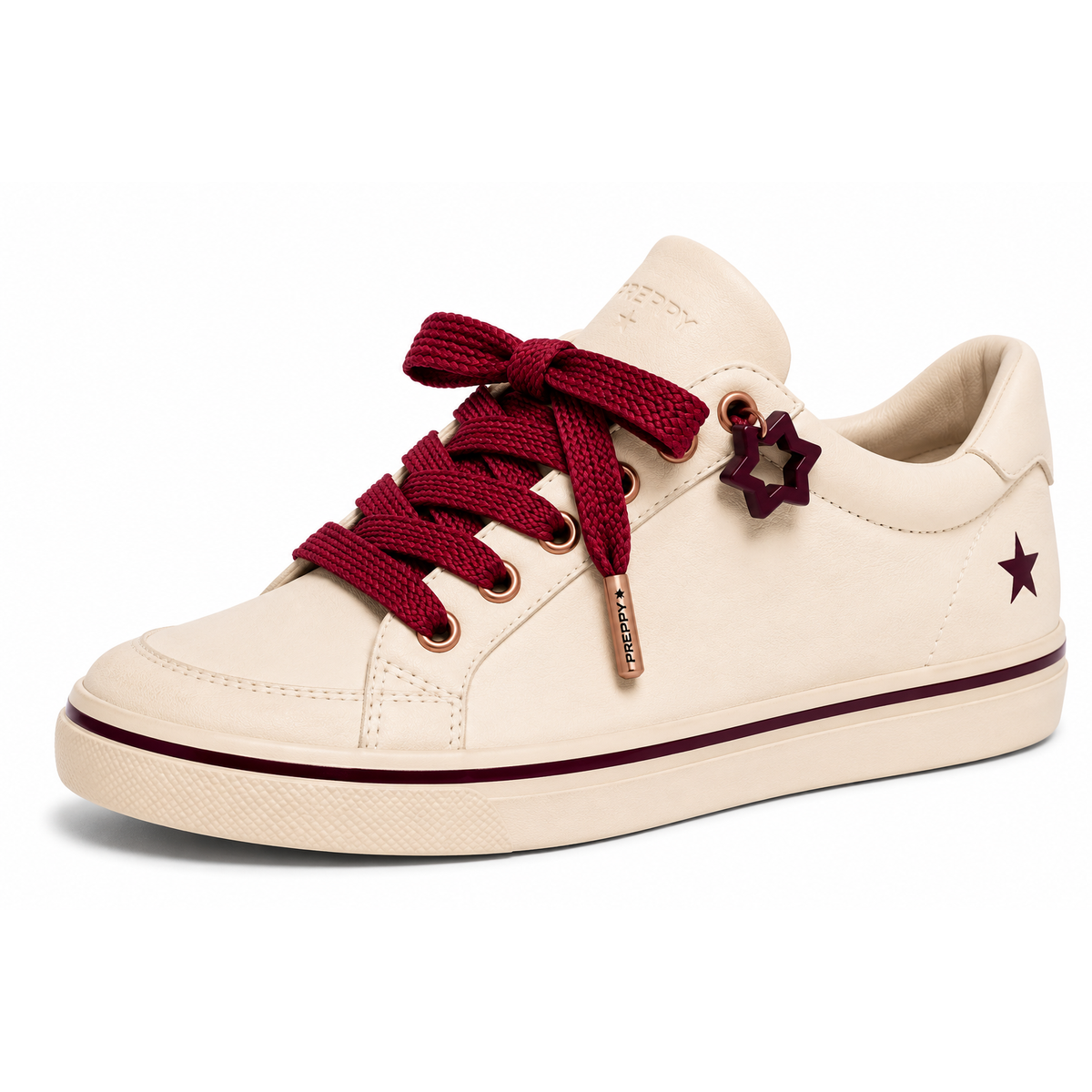 Front Row - Thick Shoelaces in Red Wine