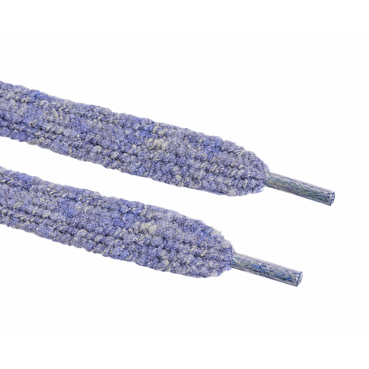 Coco Club- Thick Tweed Shoelaces in Marina Blue
