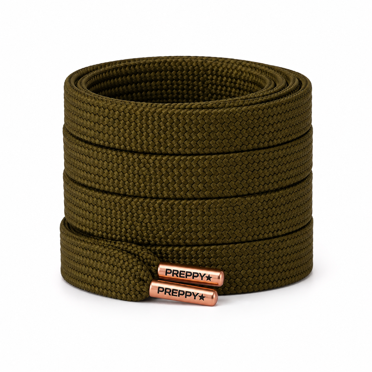 Front Row - Thick Shoelaces in Olive Green