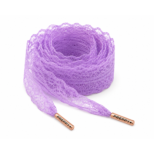 Sunday Best- Lilac Lace Shoelaces