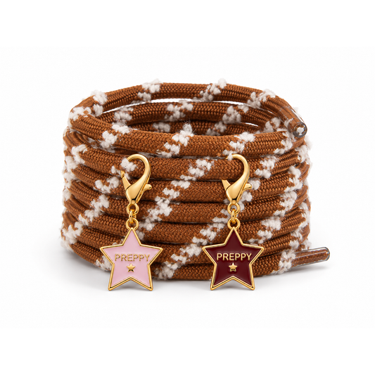 Tom Boy - Round Hiking Shoelaces in Cocoa & Milk