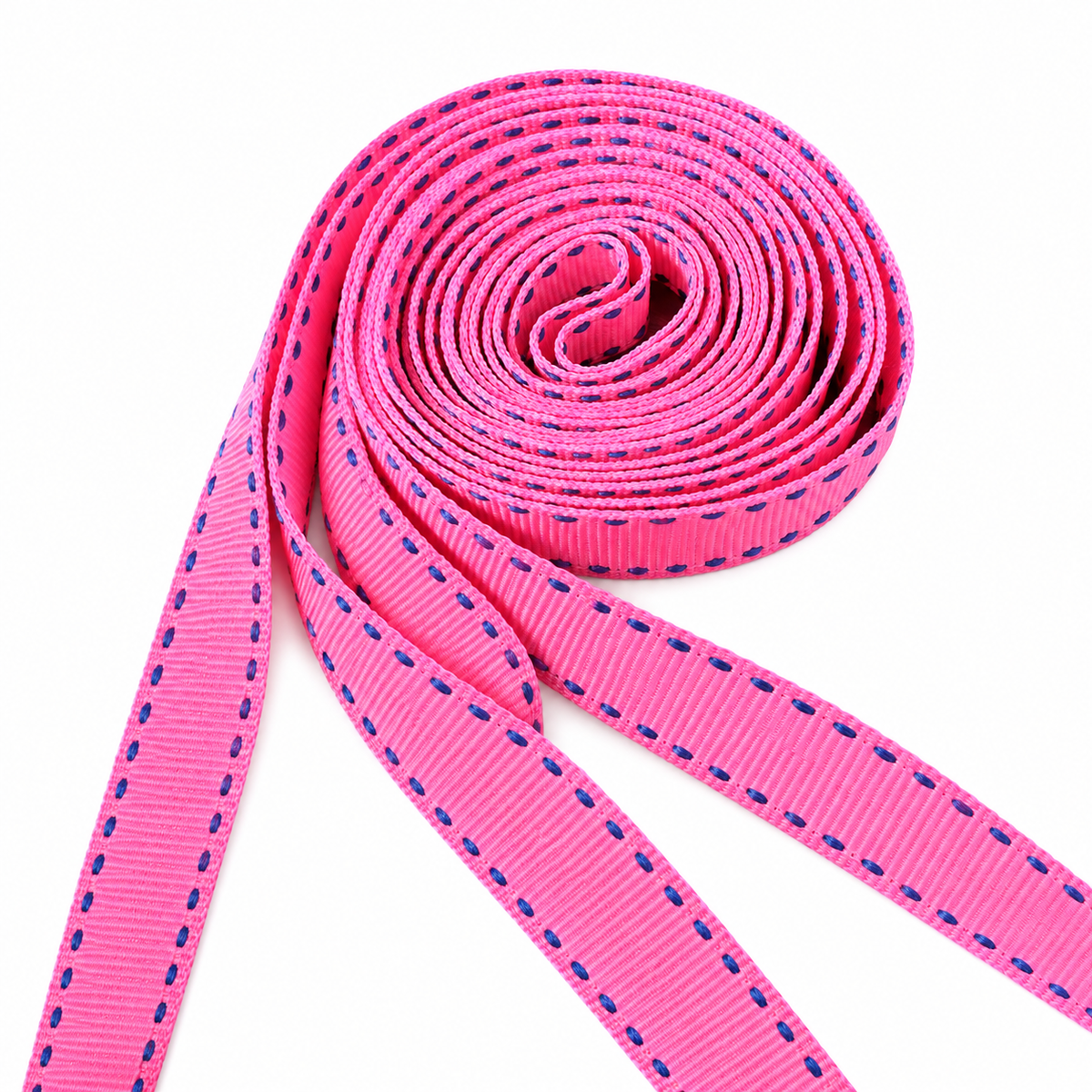 Prep School- Flat Grosgrain Shoelaces in Candy Pink